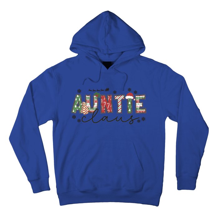 Christmas Auntie Claus Xmas Pajamas Aunt Announcet Gift Hoodie