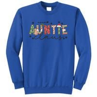 Christmas Auntie Claus Xmas Pajamas Aunt Announcet Gift Sweatshirt