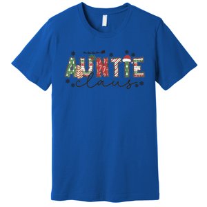 Christmas Auntie Claus Xmas Pajamas Aunt Announcet Gift Premium T-Shirt