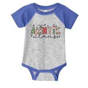 Christmas Auntie Claus Xmas Pajamas Aunt Announcet Gift Infant Baby Jersey Bodysuit