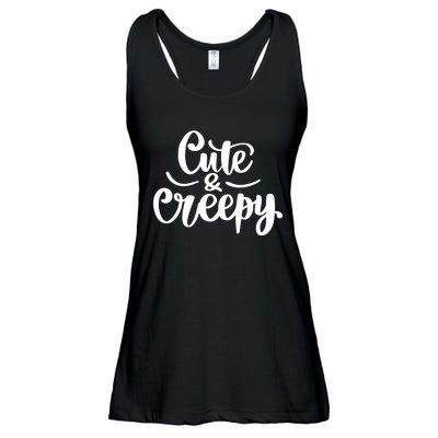 Cute And Creepy Halloween Funny Ladies Essential Flowy Tank