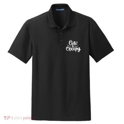 Cute And Creepy Halloween Funny Dry Zone Grid Polo