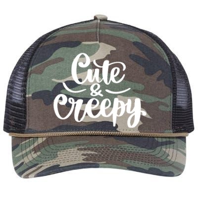 Cute And Creepy Halloween Funny Retro Rope Trucker Hat Cap