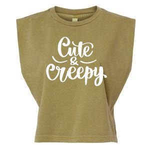 Cute And Creepy Halloween Funny Garment-Dyed Women's Muscle Tee