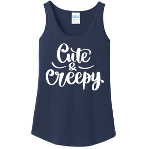 Cute And Creepy Halloween Funny Ladies Essential Tank