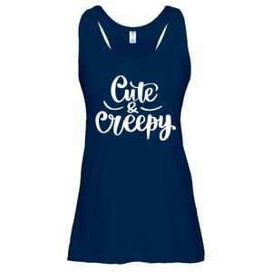 Cute And Creepy Halloween Funny Ladies Essential Flowy Tank