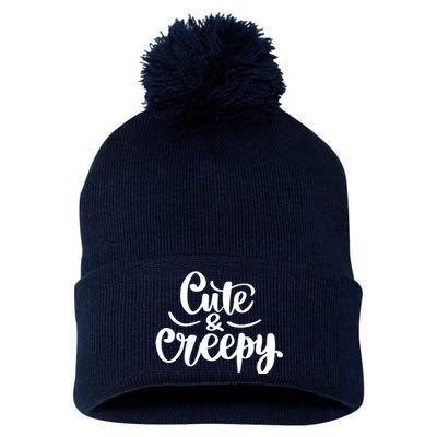 Cute And Creepy Halloween Funny Pom Pom 12in Knit Beanie