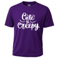 Cute And Creepy Halloween Funny Cooling Performance Crew T-Shirt