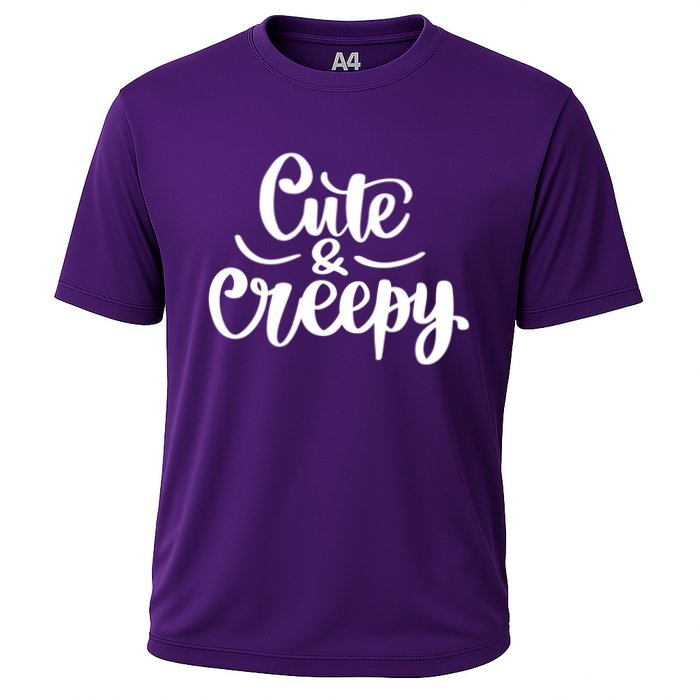 Cute And Creepy Halloween Funny Cooling Performance Crew T-Shirt