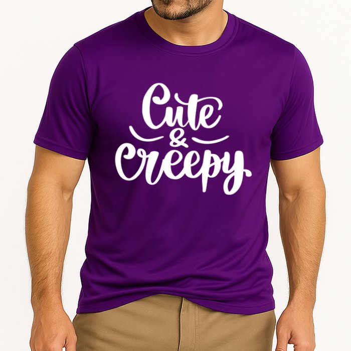 Cute And Creepy Halloween Funny Cooling Performance Crew T-Shirt