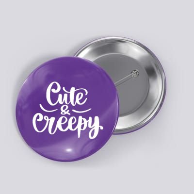 Cute And Creepy Halloween Funny Button