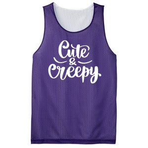 Cute And Creepy Halloween Funny Mesh Reversible Basketball Jersey Tank