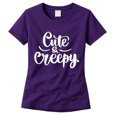 Cute And Creepy Halloween Funny Womens T-Shirt