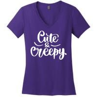 Cute And Creepy Halloween Funny Women's V-Neck T-Shirt