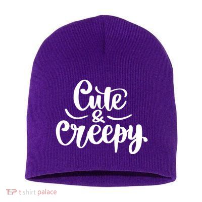 Cute And Creepy Halloween Funny Short Acrylic Beanie