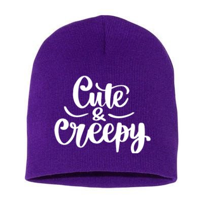 Cute And Creepy Halloween Funny Short Acrylic Beanie