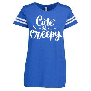 Cute And Creepy Halloween Funny Enza Ladies Jersey Football T-Shirt