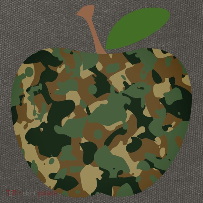 Camouflage Apple Cotton Canvas Backpack