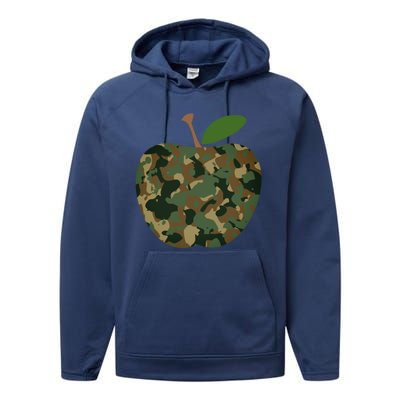 Camouflage Apple Performance Fleece Hoodie