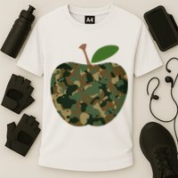 Camouflage Apple Cooling Performance Crew T-Shirt