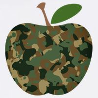Camouflage Apple Baby Bodysuit