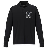 Cwho Always Came Back With The Milk Dad Performance Long Sleeve Polo