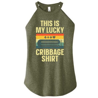 Cribbage Art Cribbage Board Cribbage Player Women's Perfect Tri Rocker Tank