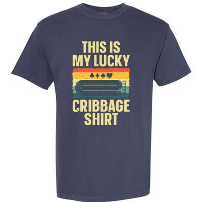 Cribbage Art Cribbage Board Cribbage Player Garment-Dyed Heavyweight T-Shirt