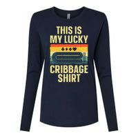 Cribbage Art Cribbage Board Cribbage Player Womens Cotton Relaxed Long Sleeve T-Shirt