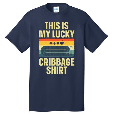 Cribbage Art Cribbage Board Cribbage Player Tall T-Shirt