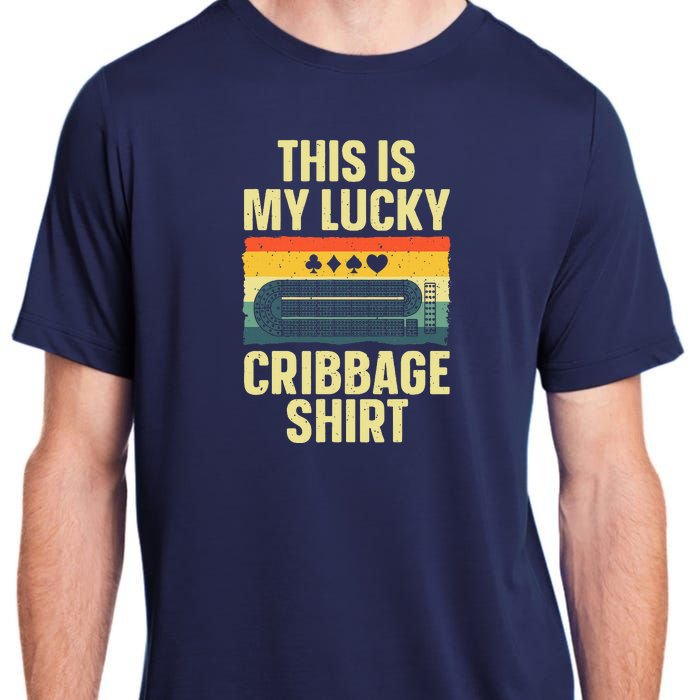 Cribbage Art Cribbage Board Cribbage Player Adult ChromaSoft Performance T-Shirt