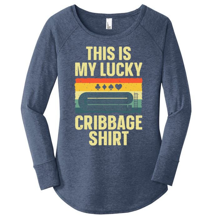 Cribbage Art Cribbage Board Cribbage Player Women's Perfect Tri Tunic Long Sleeve Shirt