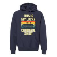 Cribbage Art Cribbage Board Cribbage Player Premium Hoodie