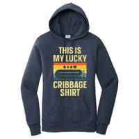 Cribbage Art Cribbage Board Cribbage Player Women's Pullover Hoodie