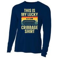 Cribbage Art Cribbage Board Cribbage Player Cooling Performance Long Sleeve Crew