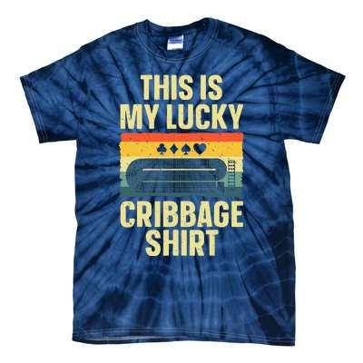 Cribbage Art Cribbage Board Cribbage Player Tie-Dye T-Shirt