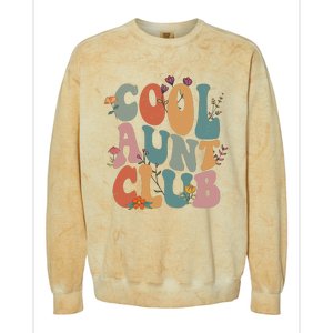 Cool Aunts Club Valentines Day Colorblast Crewneck Sweatshirt