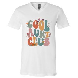 Cool Aunts Club Valentines Day V-Neck T-Shirt