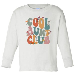 Cool Aunts Club Valentines Day Toddler Long Sleeve Shirt