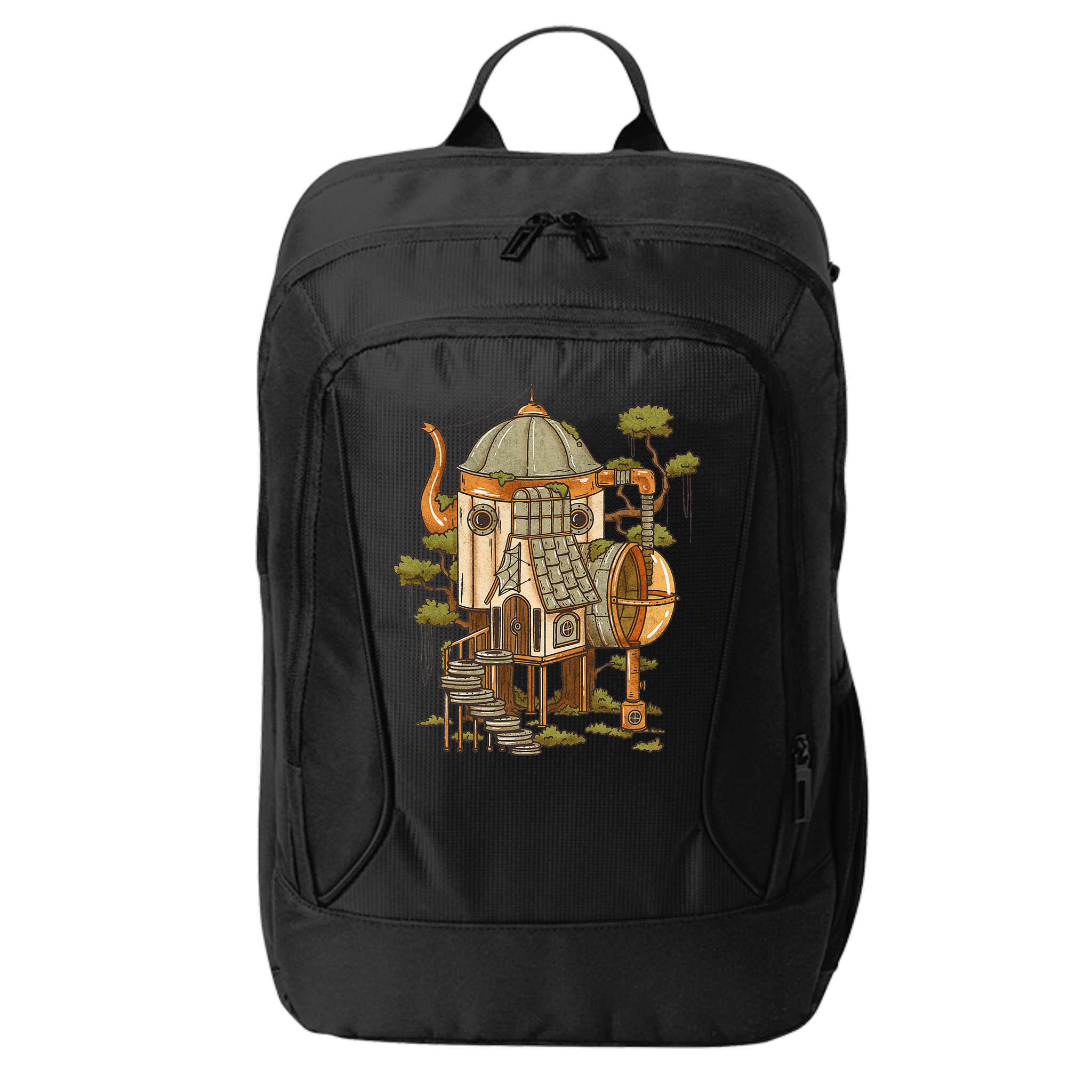Cottagecore Aesthetic Cute Fairy House City Backpack
