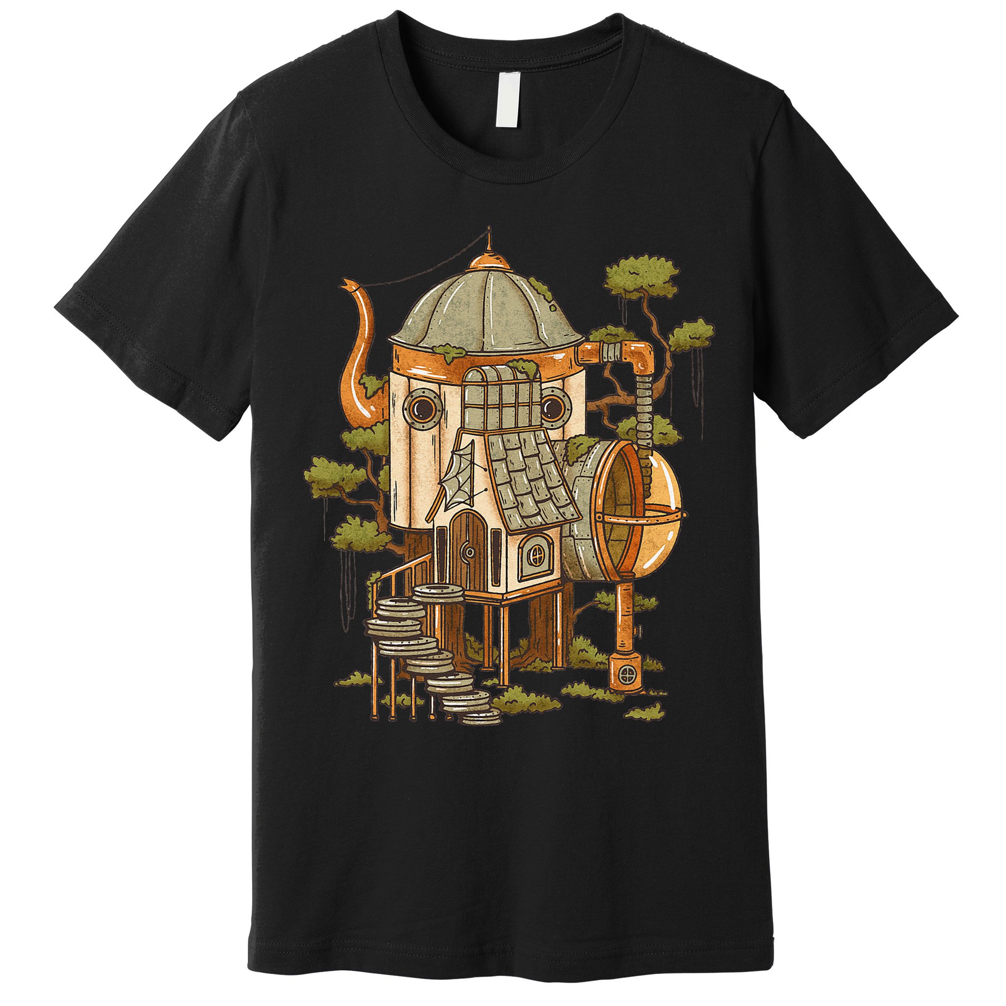 Cottagecore Aesthetic Cute Fairy House Premium T-Shirt