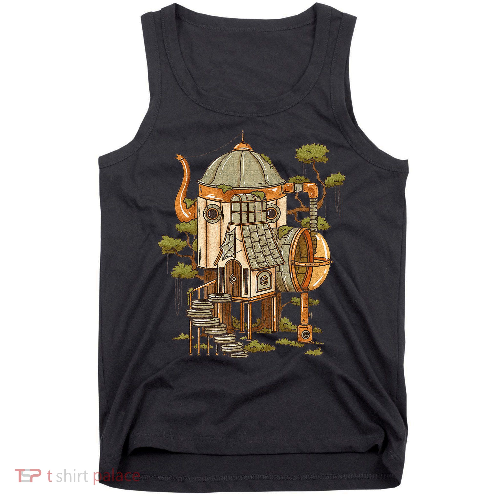 Cottagecore Aesthetic Cute Fairy House Tank Top