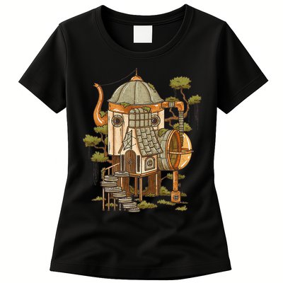 Cottagecore Aesthetic Cute Fairy House Womens T-Shirt