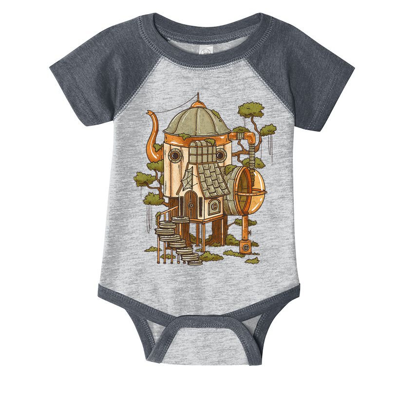 Cottagecore Aesthetic Cute Fairy House Infant Baby Jersey Bodysuit