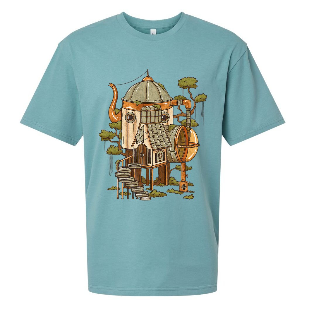 Cottagecore Aesthetic Cute Fairy House Sueded Cloud Jersey T-Shirt