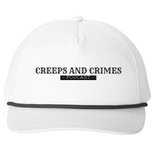 Creeps And Crimes Podcast Logo Snapback Five-Panel Rope Hat