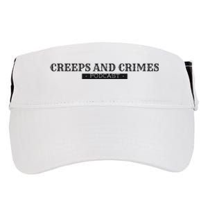 Creeps And Crimes Podcast Logo Adult Drive Performance Visor