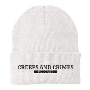 Creeps And Crimes Podcast Logo Knit Cap Winter Beanie