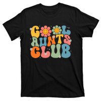 Cool Aunts Club Groovy Retro Smile Aunt Auntie MotherS Day T-Shirt