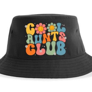 Cool Aunts Club Groovy Retro Smile Aunt Auntie MotherS Day Sustainable Bucket Hat